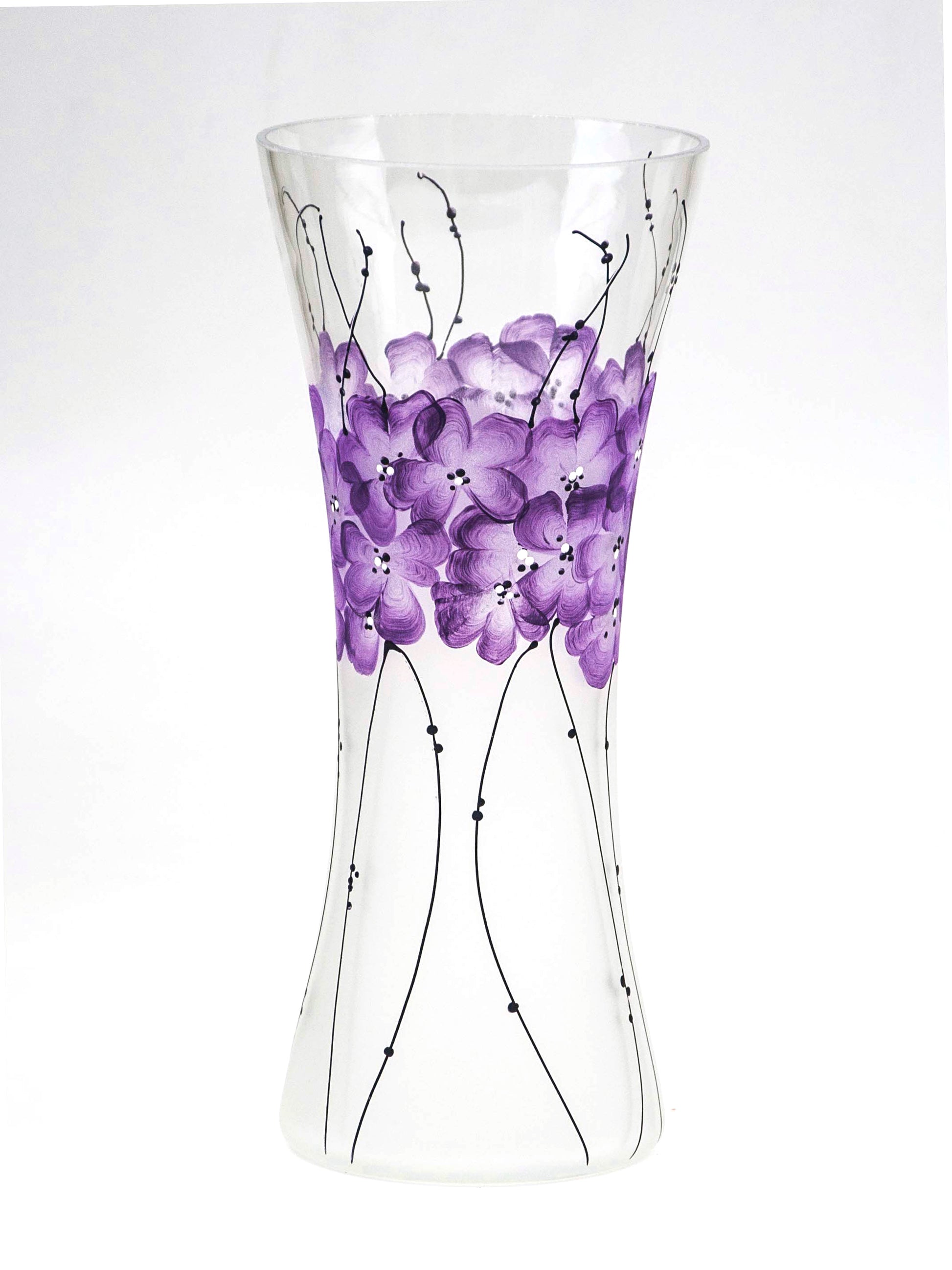 Tall Violet Vases | Unique Violet Vase| Violet Painted Vase | Gadgets Angels