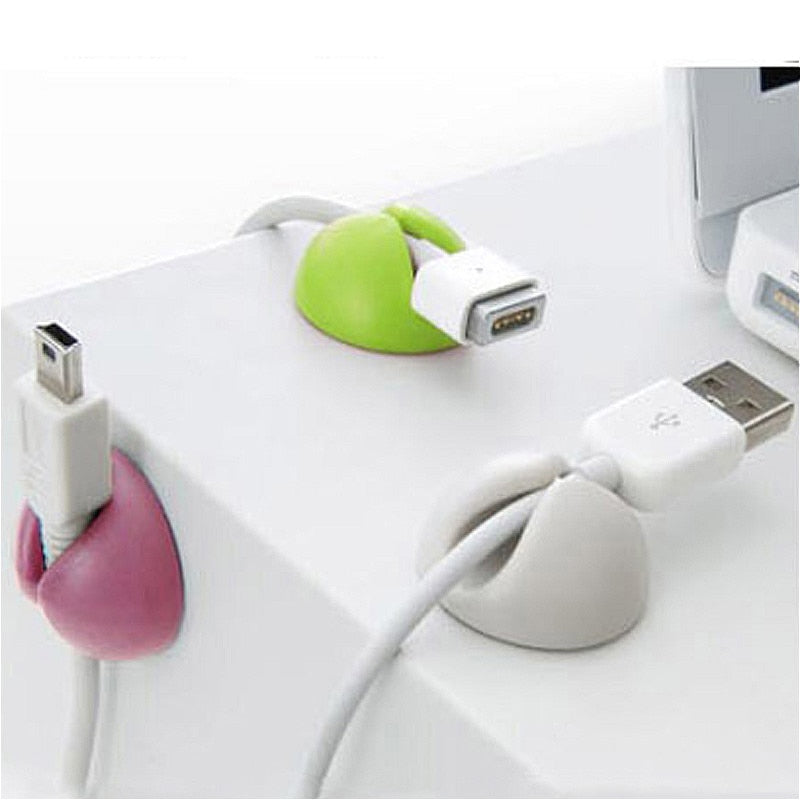 Desk Set Wire Clip | Colorful Desk Wire Clip | USB Keyboard Lines Clip | Gadgets Angels