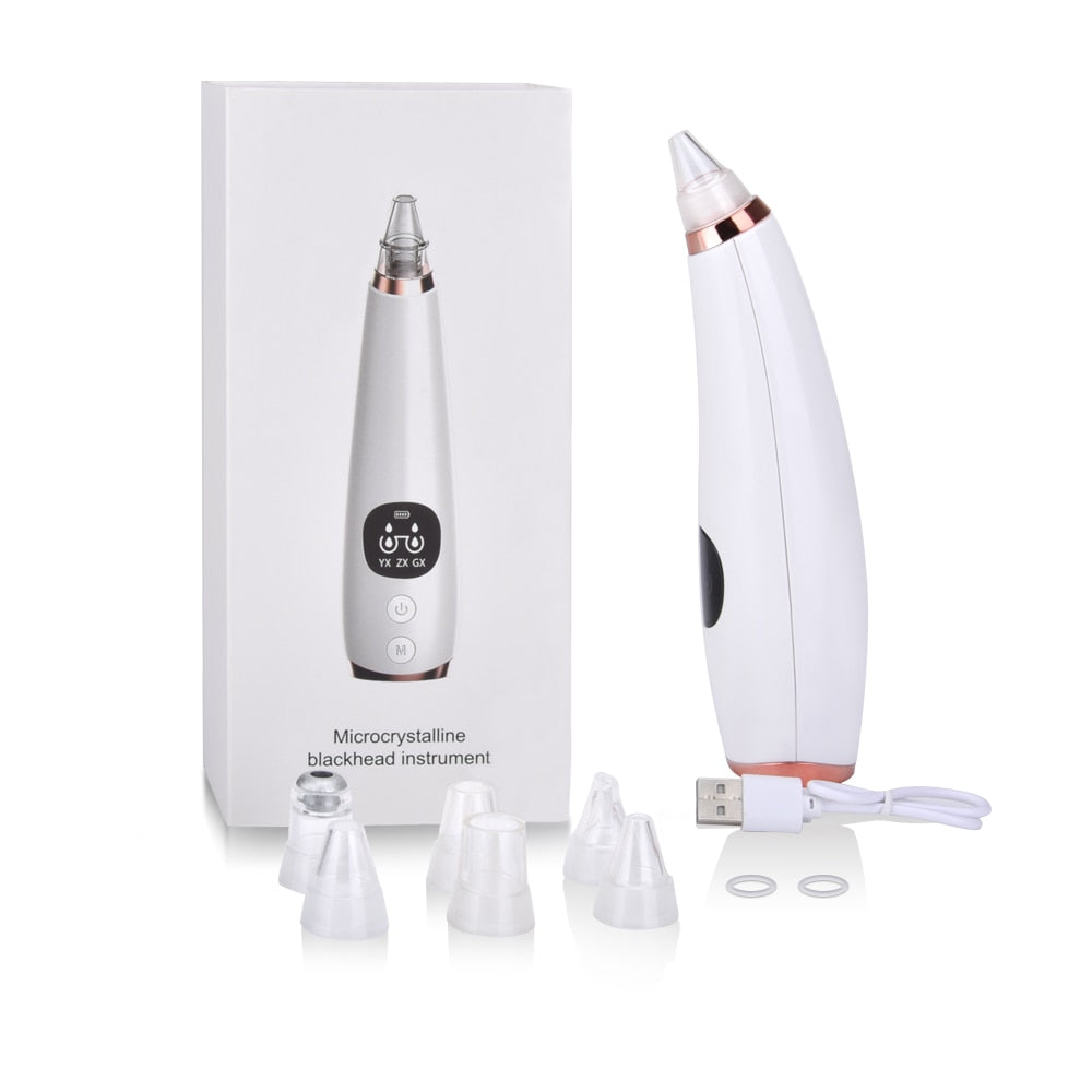 The Best Blackhead Remover Vacuum Pore Cleaner Electric Nose Black Face Microdermabrasion Facial Machine Beauty Skin Care