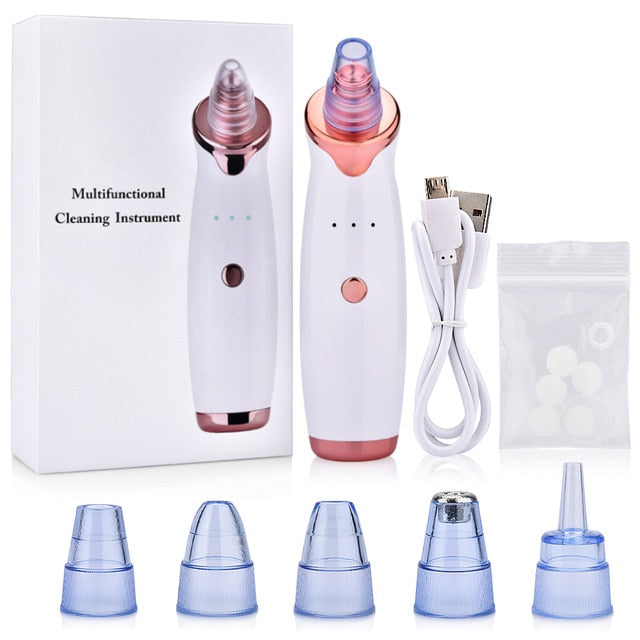 The Best Blackhead Remover Vacuum Pore Cleaner Electric Nose Black Face Microdermabrasion Facial Machine Beauty Skin Care Gadgets Angels LLC