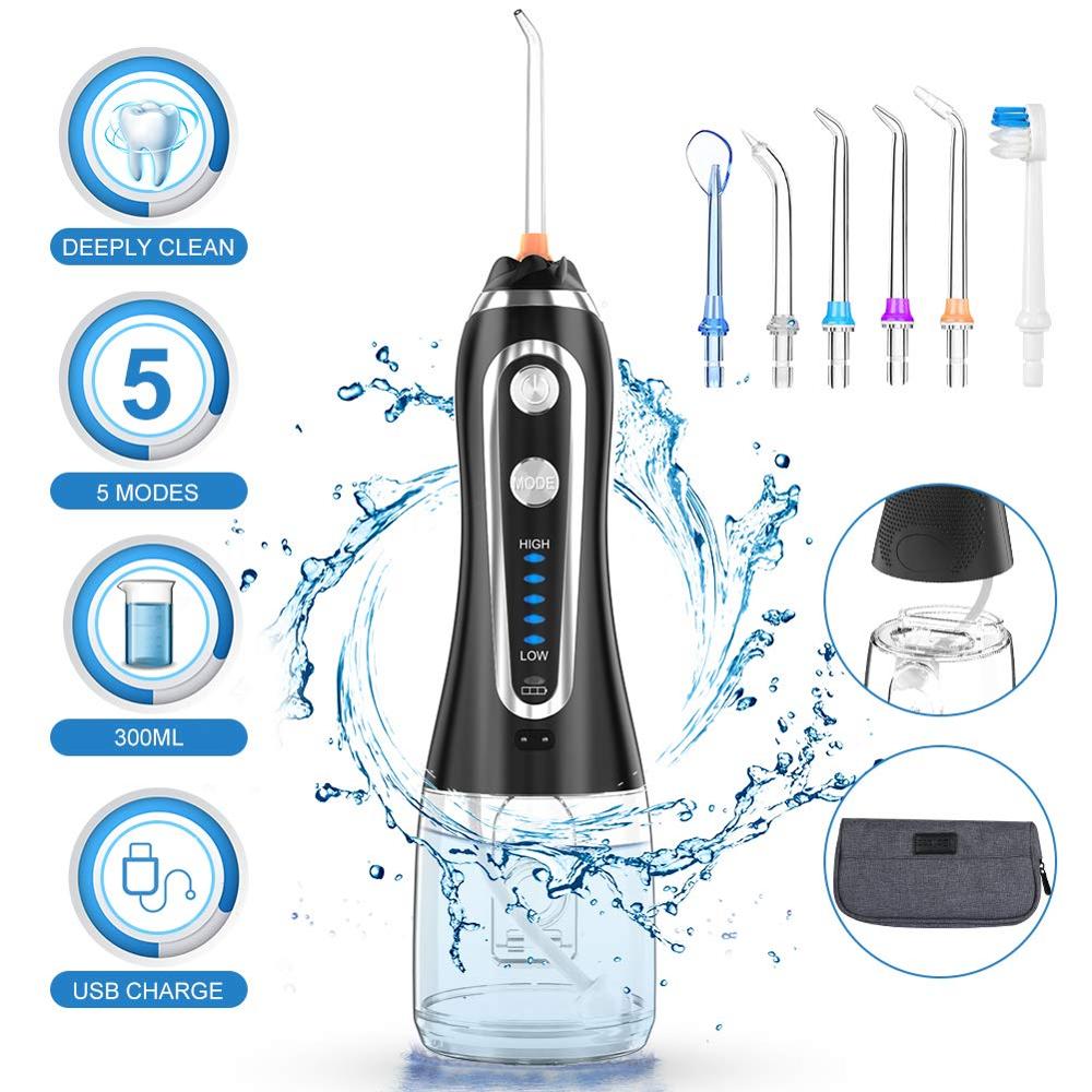 5 Modes Oral Irrigator | Dental Teeth Cleaner | USB Rechargeable Irrigator Dental Teeth Cleaner | Gadgets Angels 
