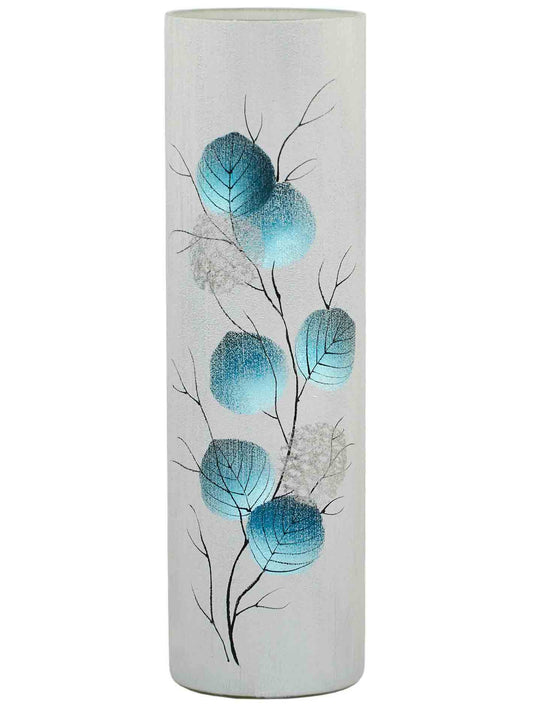 Tall Gray Vases | Flower Ball Vase | Hand Painted Vase | Gadgets Angels