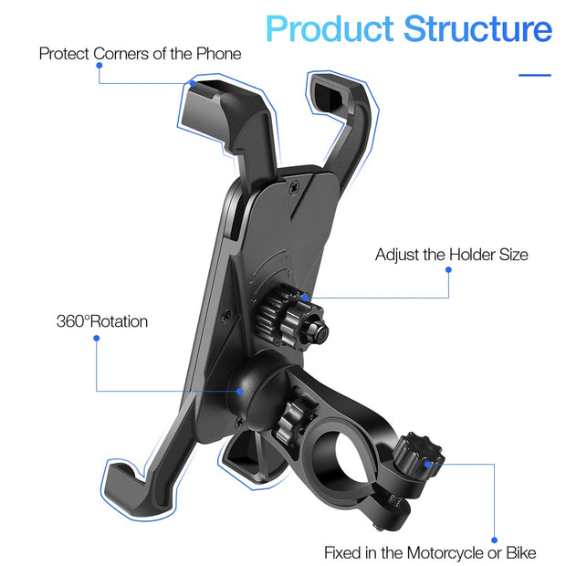 Motorcycle Mobile Holder | Motorcycle Cellphone Holder | Cell Phone Holders for Motorcycle | Gadgets Angels