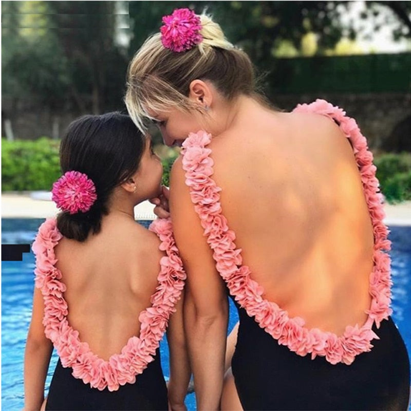 Mother Daughter Flower Swimsuits | Mother Daughter Swimsuits | Family Matching Clothes | Gadgets Angels