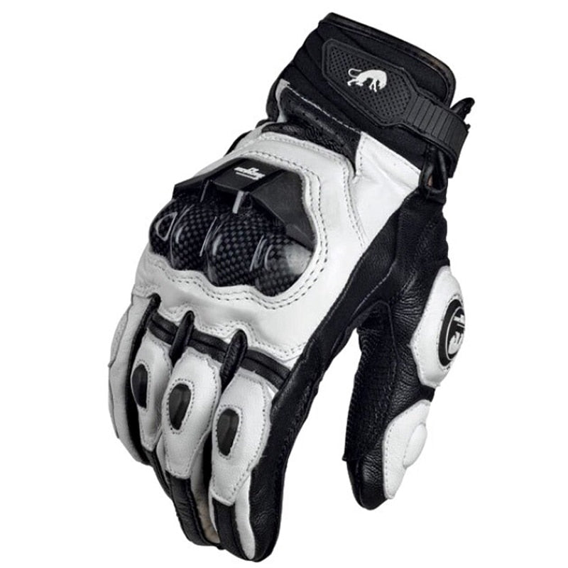 Motorcycle Gloves Genuine Leather | Leather Black Gloves | Leather Riding Gloves | Gadgets Angels