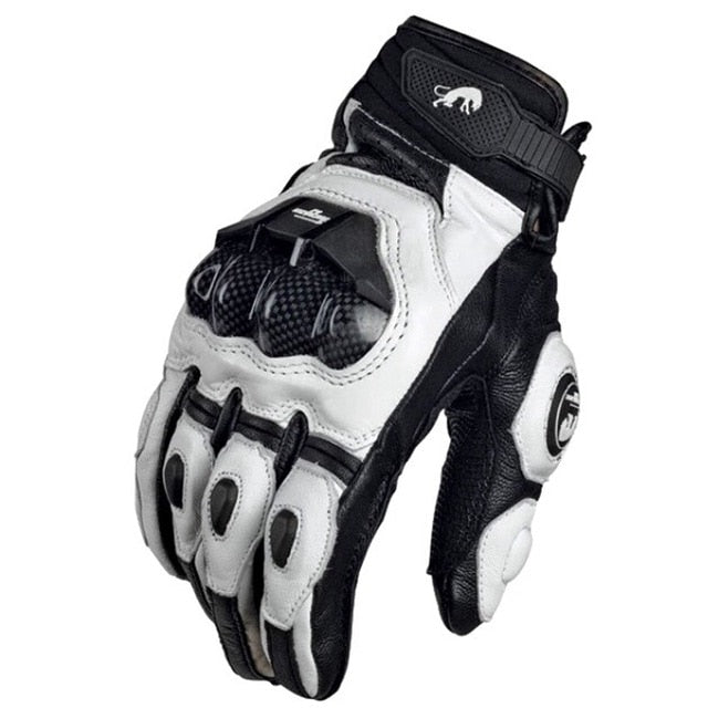 Motorcycle Gloves Genuine Leather | Leather Black Gloves | Heated Motorbike Gloves | Gadgets Angels