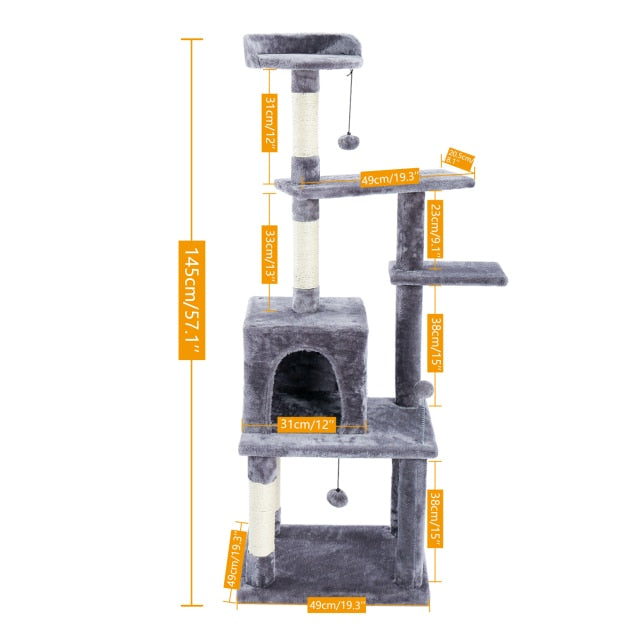 Cat Tree Tower House | Cat Jumping Toy with Ladder Tree | Cat Tree House United State | Gadgets Angels