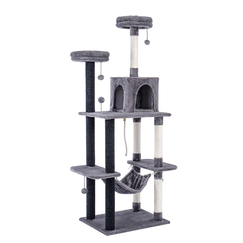 Cat Tree Tower House | Cat Jumping Toy with Ladder Tree | Pet Tree House | Gadgets Angels