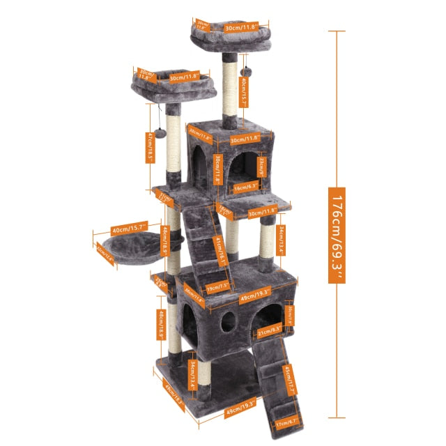 Cat Tree Tower House | Cat Jumping Toy with Ladder Tree | Cat Tree House Tower Online Shop | Gadgets Angels