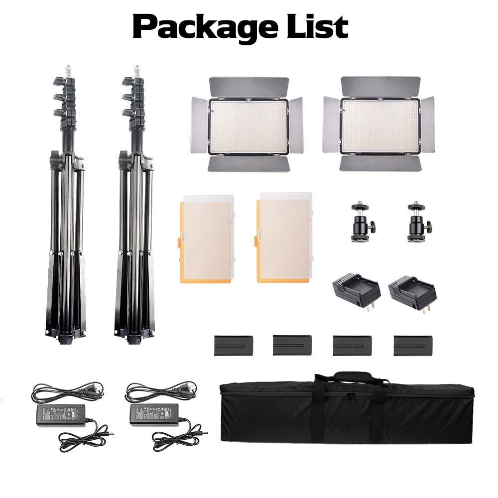 Video Photography Light | High-Quality LED Lamp Beads | Daylight Kit Carry Bag | Gadgets Angels 