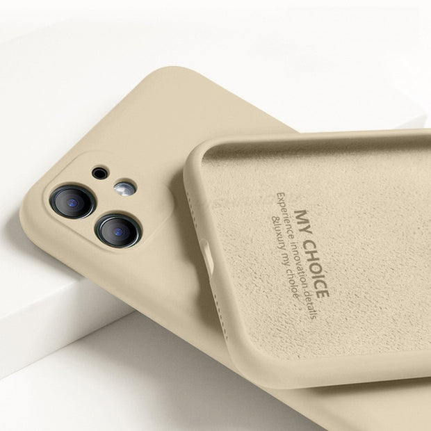iPhone Case | Luxury Original Silicone Liquid Case | High Quality Soft Silicon Liquid Case for iPhone 12, 11, 10, 9 | Gadgets Angels