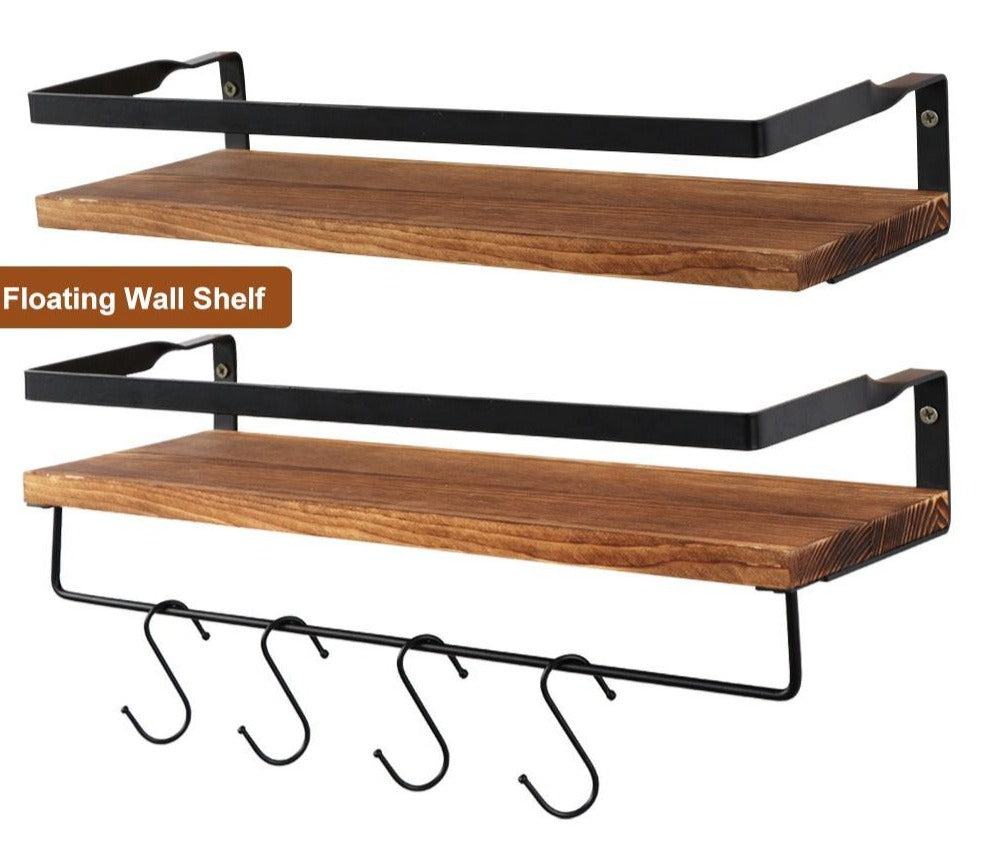 Wall Shelf Wood Floating | Wall Shelf Rack Decorative | Rack Decorative for Kitchen | Gadgets Angels 