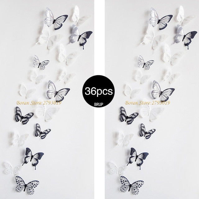 Crystal Wall Butterfly | Crystal Butterfly Creative Stickers | Crystal Butterfly Wall Stickers | Gadgets Angels 