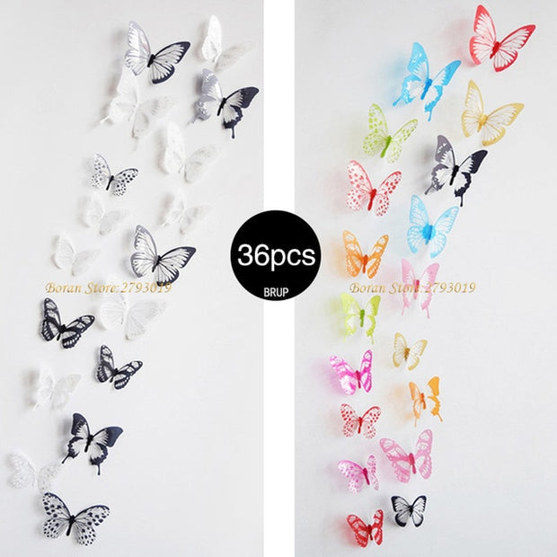 Crystal Wall Butterfly | Crystal Butterfly Creative Stickers | Furniture Stickers | Gadgets Angels 