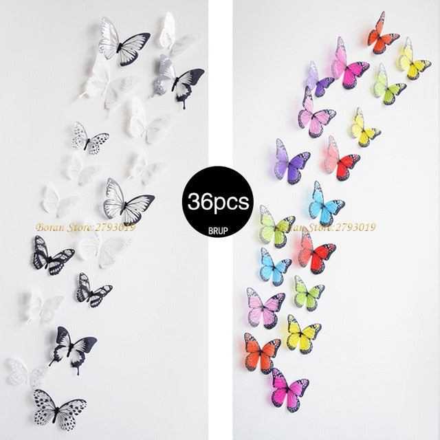 Crystal Wall Butterfly | Crystal Butterfly Creative Stickers | Crystal Butterfly | Gadgets Angels 