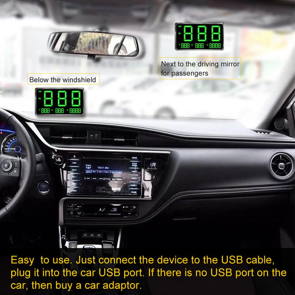 Car LED GPS Speedometer | Car GPS Head up Display | LED Speedometer| Gadgets Angels  