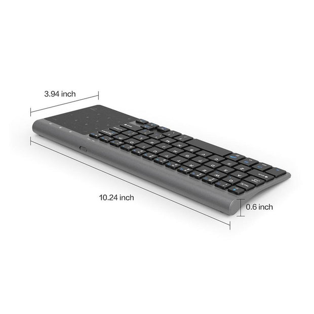 Mini Multimedia Keyboard | Keyboard with Number Touchpad | Wireless Gaming Keyboard | Gadgets Angels