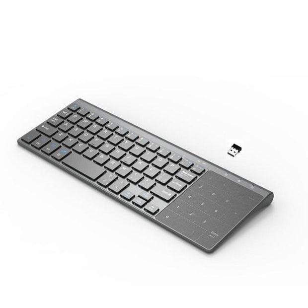  Mini Multimedia Keyboard | Keyboard with Number Touchpad | Best Budget Wireless Keyboard | Gadgets Angels
