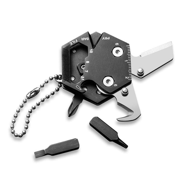 Folding Pocket Tool | Multi-Tool Keychain | Folding Stanley Knife | Gadgets Angels