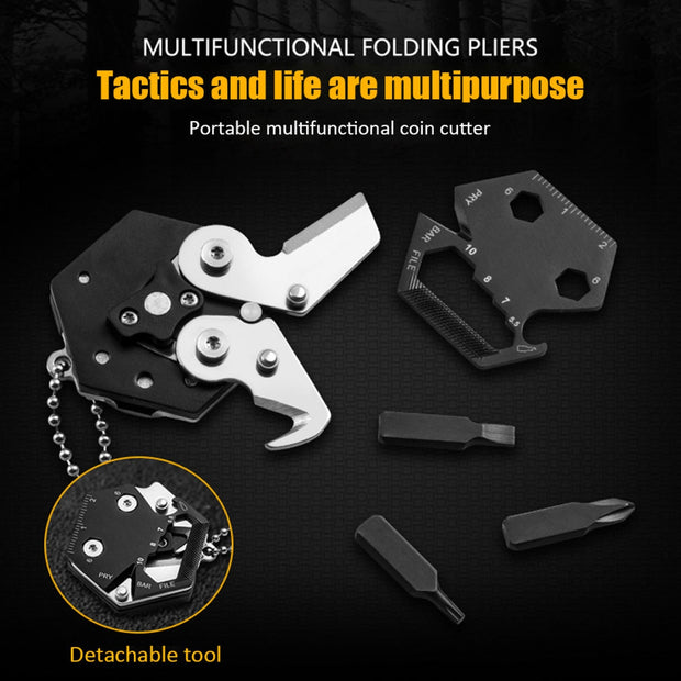 Folding Pocket Tool | Multi-Tool Keychain | Stanley Pocket Knife | Gadgets Angels