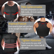 Men Waist Trainer Vest Corset Sweat Sauna Suit Slimming Shirt Body Shaper Weight Loss Workout Tank Tops for Muscle Bodybuilding Gadgets Angels LLC