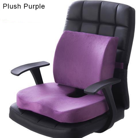Washable Seat Cushion | Back Support Cushion | Plush Purple Back Support Cushion | Gadgets Angels