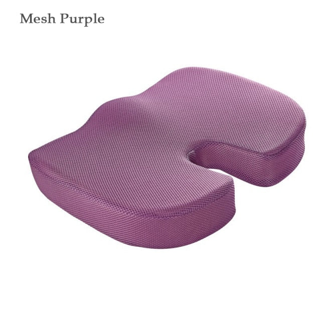 Washable Seat Cushion | Back Support Cushion | Mesh Purple Back Support Cushion | Gadgets Angels 