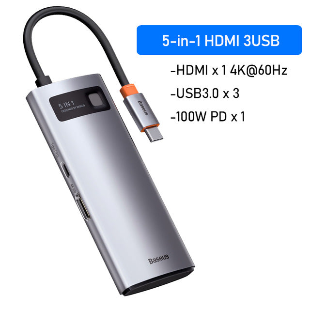 USB C HUB Type C to HDMI-compatible USB 3.0 Adapter 8 in 1 Type C HUB Dock for MacBook Pro Air USB C Splitter Gadgets Angels LLC