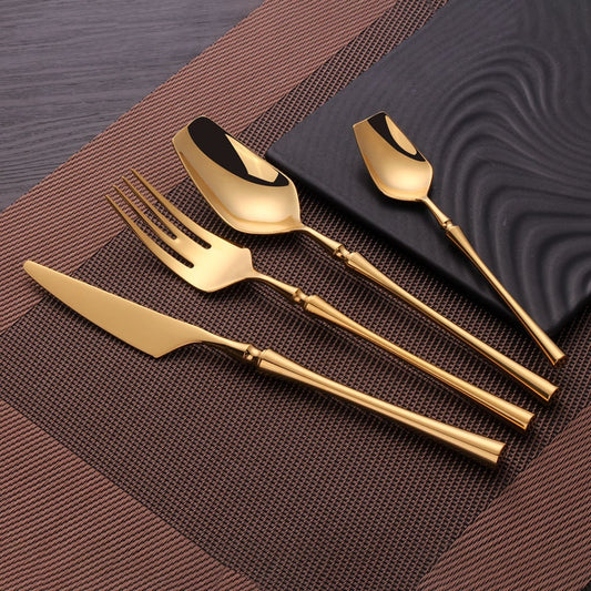 Cutlery Set | Forks Knives Spoons | Party Tableware Set | Gadgets Angels