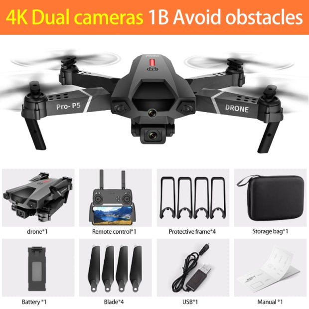 P5 Drone 4K Dual Camera | Drone with Infrared Light | Drone for Camera Work | Gadgets Angels