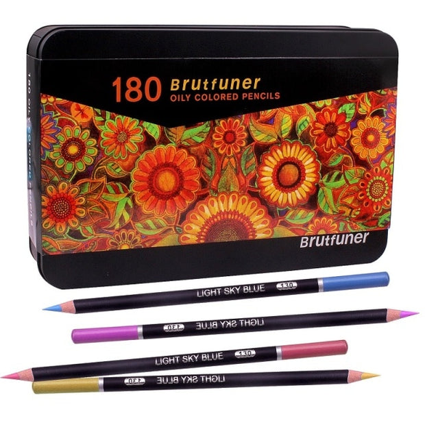 Brutfuner Oil Color Pencils | Drawing Sketch Art Supplies | Brutfuner 120 Oil Pencils | Gadgets Angels