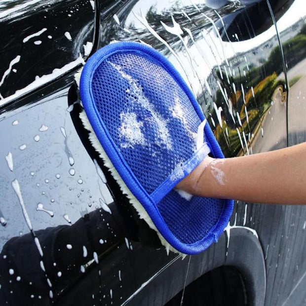Car Styling Wool Soft Car Washing Gloves | Car Styling Wool Soft Gloves | Car Washing Hand Gloves | Gadgets Angels 