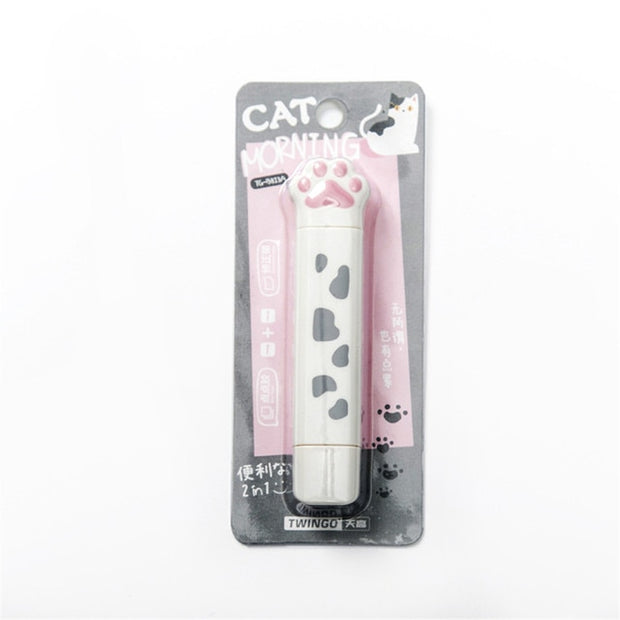 Cute Cat Paw Correction Tape | White Correction Tape for Kid | 3M Glue Correction Tape | Gadgets Angels