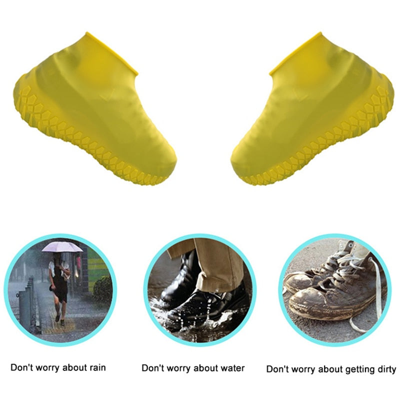 Waterproof Shoe Covers | Reusable Shoe Covers | Yellow Waterproof Shoe Covers | Gadgets Angels 
