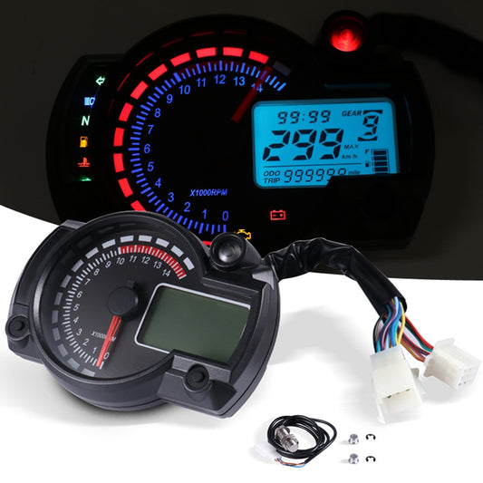 Motorcycle Speedometer | 7 Colors LCD Speedometer | Electronic Speedometer for Motorcycle | Gadgets Angels