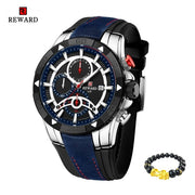 REWARD Men Quartz Watches | Waterproof Wristwatch for Men | Business Dress Waterproof Wristwatch | Gadgets Angels