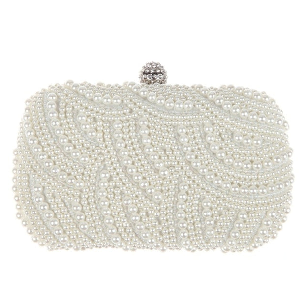 Clutch Bag | Luxury Pearl Women Clutch Bags | Pearl White Clutch | Gadgets Angels
