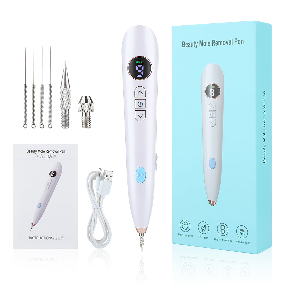 Plasma Mole Freckle Removal Pen Professional Skin Tag Pimple Papilloma  Tattoo Wart Sebum Remover Tool Electric Facial Cleanser