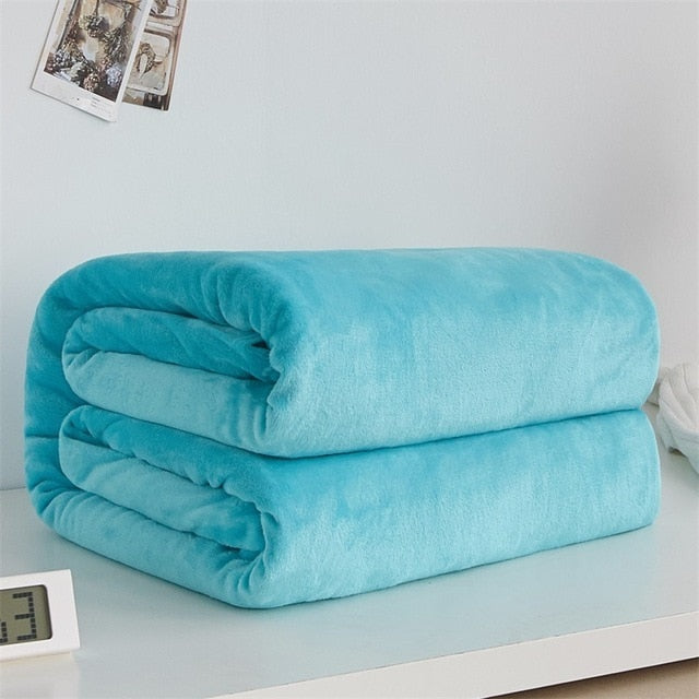 Super Soft Fleece Blanket | Anti Pilling Blanket | Super Soft Sky Blue Fleece Blanket | Gadgets Angels 