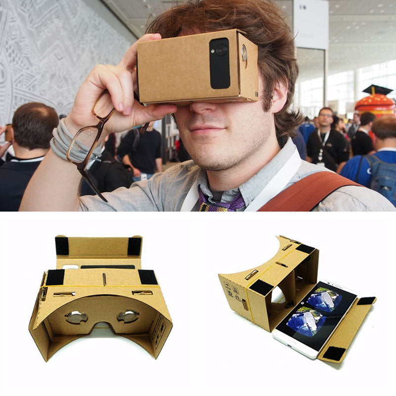 3D VR Cardboard Glasses | VR Cardboard Glasses Smartphones | VR Glasses Box for iPhone 5 6 7 | Gadgets Angels 